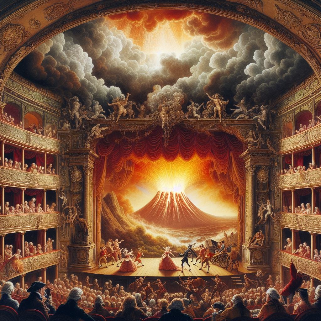 絵画 Magic Theatre (2024) Owi Liunic Loutherbourg's Stage Magic – Art and Magick